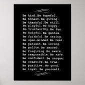 Wees gewoon poster (Voorkant)