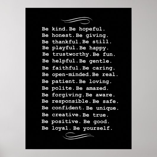 Wees gewoon poster (Voorkant)