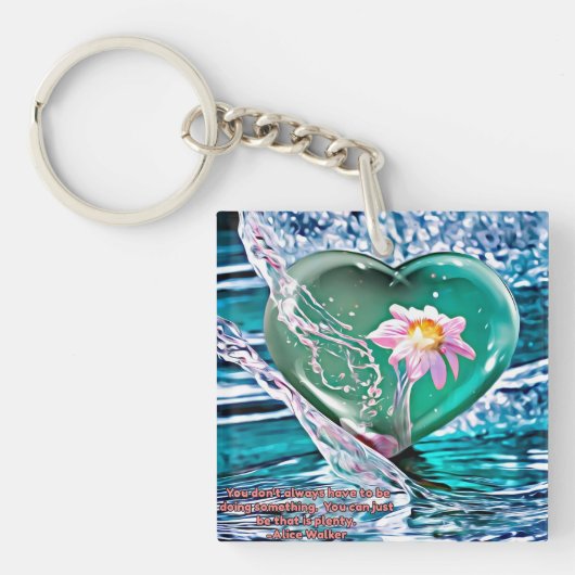 Wees gewoon sleutelhanger (Voorkant)