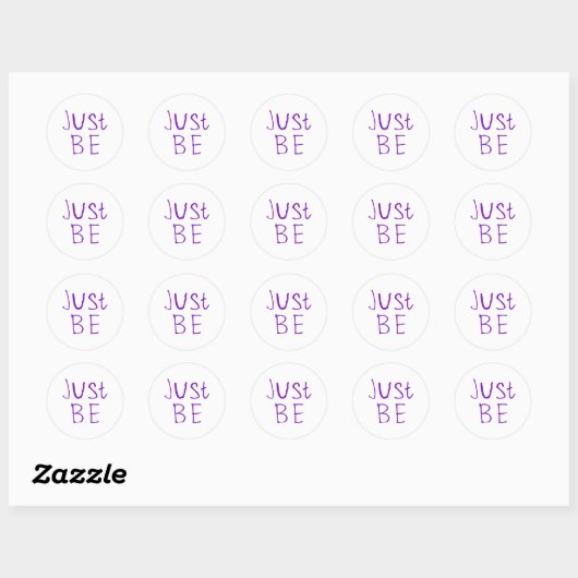 Wees gewoon Sticker 1 (Vel)