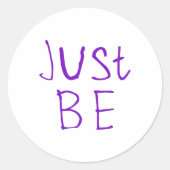 Wees gewoon Sticker 1 (Voorkant)