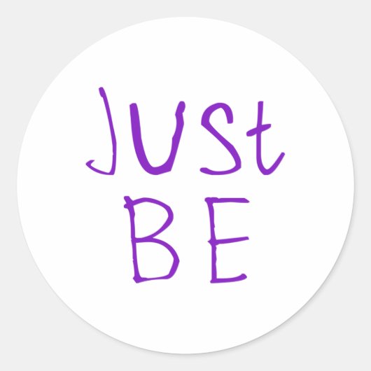 Wees gewoon Sticker 1 (Voorkant)