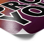 Wees gewoon trots op jezelf - Black Male Model Foto Afdruk (Hoek)