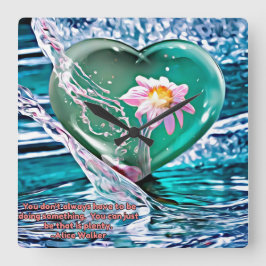 Wees gewoon vierkante klok