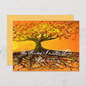 Wees geworteld in Zijn liefde Efeziërs 3:17 Briefkaart (Voorkant / Achterkant)