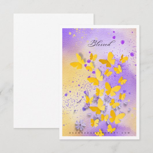 Wees gezegend Art Kaart (Voorkant / Achterkant)