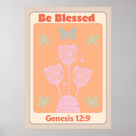 Wees gezegend / kleurrijk / Poster / Christelijk