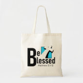 Wees gezegend met Cross & Scripture Canvas tas (Voorkant)