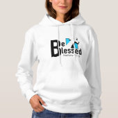 Wees gezegend met Cross & Scripture dameshoodie Hoodie (Voorkant)