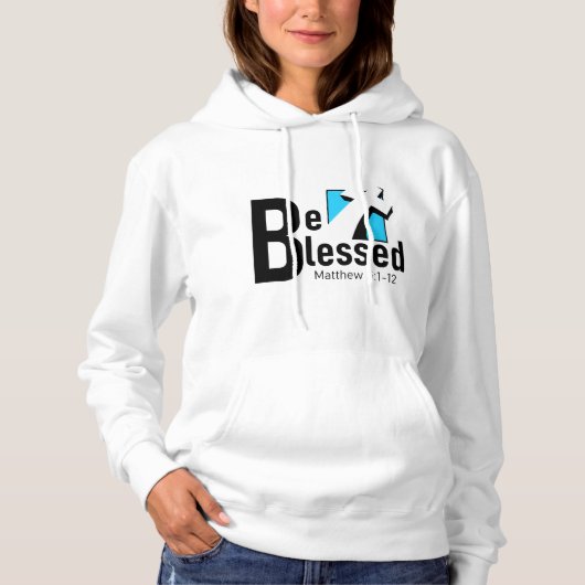 Wees gezegend met Cross & Scripture dameshoodie Hoodie (Voorkant)