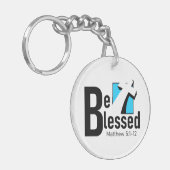 Wees gezegend met Cross Sleutelhanger (Voorkant Links)