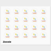 WEES GEZOND!! RONDE STICKER (Vel)