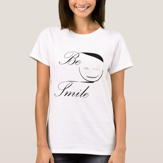 wees glimlach t-shirt (Voorkant)