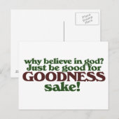 Wees goed in godsnaam briefkaart (Voorkant / Achterkant)