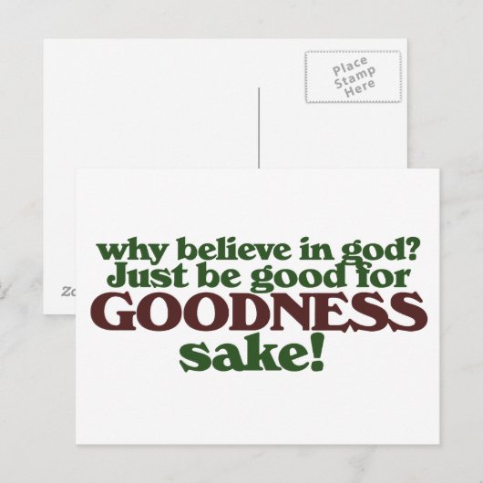 Wees goed in godsnaam briefkaart (Voorkant / Achterkant)