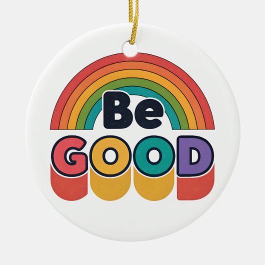 Wees goed keramisch ornament (Voorkant)