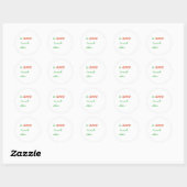 Wees goed voor elkaar, Inspirerend Ronde Sticker (Vel)