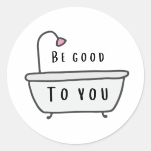 Wees goed voor je tickers ronde sticker
