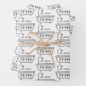 Wees goed voor u die papierbladen verpakt inpakpapier vel (In situ)