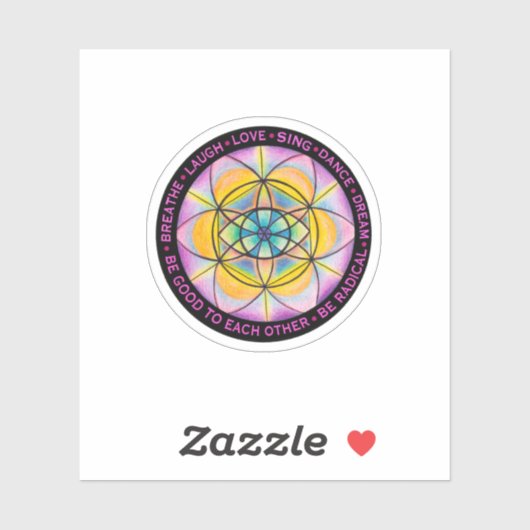 Wees goed, wees radicaal sticker (Vel)