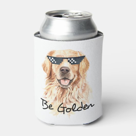 Wees Golden Retriever Blikjeskoeler (Blikje Voorkant)