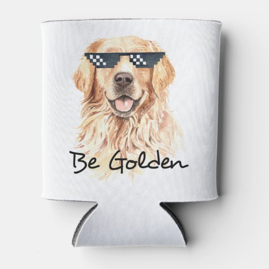 Wees Golden Retriever Blikjeskoeler (Voorkant)