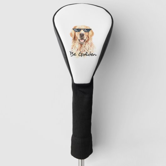 Wees Golden Retriever Golfheadcover (Voorkant)