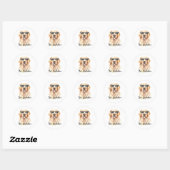 Wees Golden Retriever Ronde Sticker (Vel)