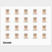 Wees Golden Retriever Ronde Sticker (Vel)
