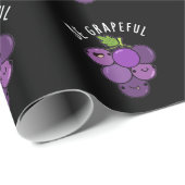 Wees Grapeful Grape Pun Dark BG Cadeaupapier (Rol Hoek)