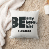 Wees Grappig Ehrlijk Aardig Inspirerende Naam Kussen (Deken)