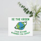 Wees groen briefkaart (Staand voorkant)