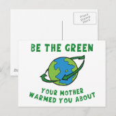 Wees groen briefkaart (Voorkant / Achterkant)