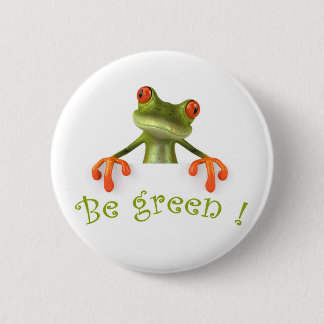Wees groen! ronde button 5,7 cm