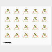 Wees groen! ronde sticker (Vel)
