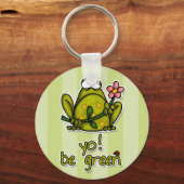 Wees groen. sleutelhanger (Voorkant)