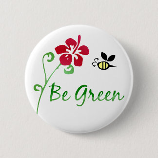 Wees groene Button
