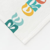 "Wees Groovy" Fleece Deken (Hoek)