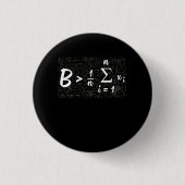 Wees groter dan de gemiddelde funny-Wiskunde Ronde Button 3,2 Cm (Voorkant)