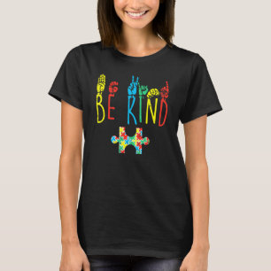 Wees handig gebarentaal autisme ASL Mo T-shirt
