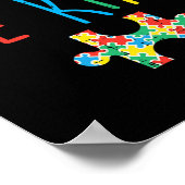 Wees handig gebarentaal Puzzle Autisme Poster (Hoek)