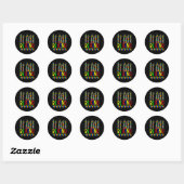 Wees handig gebarentaal Puzzle Autisme Ronde Sticker (Vel)