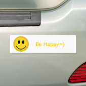 Wees Happy=) Bumpersticker (Op auto)