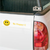 Wees Happy=) Bumpersticker (Op Truck)