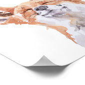 Wees Happy Fox Nursery Child Woodland Poster (Hoek)