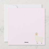 Wees Happy Llama Feestdagenkaart (Achterkant)