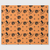 Wees heel bang Halloween Cadeaupapier (Vlak)