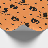 Wees heel bang Halloween Cadeaupapier (Hoek)