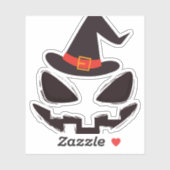 Wees heks Halloween shirt voor Halloween Sticker (Vel)
