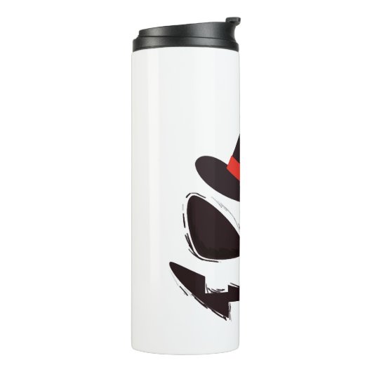 Wees heks Halloween shirt voor Halloween Thermosbeker (Gedraaid links)